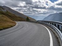 European Highland Curve Road in Nature