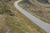 European Highland Landscape: Curved Road