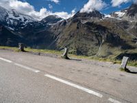 European Highland Road with Stunning Mountain Views