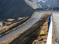 European Highland Road Winding through Mountains