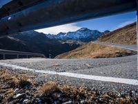 European Highlands: Winding Road and Snow-Capped Mountains