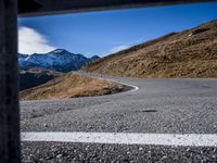 European Highlands: Winding Road and Snow-capped Mountains 003