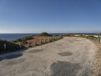 European Landscape: Green Grass, Trees, and the Vast Ocean