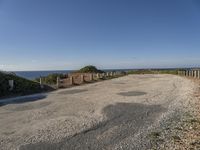 European Landscape: Green Grass, Trees, and the Vast Ocean