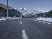 European Landscape: A Mountain Range Under a Clear Sky