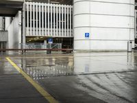 European Metropolitan Area: A Wet Concrete Street