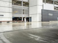 European Metropolitan Area: A Wet Concrete Street
