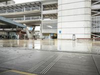 European Metropolitan Area: A Wet Concrete Street