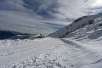 European Mountain Landscape: Snow Covered Slope