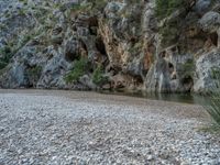 European Nature in Balearic: Canyon Wall Scenery