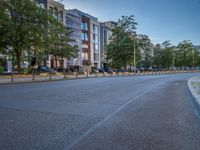 European Residential Area under a Clear Sky