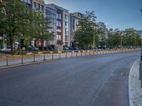 European Residential Area under a Clear Sky