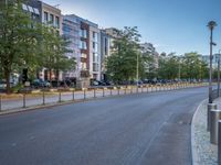 European Residential Area under a Clear Sky