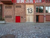 European Residential Courtyard: Cobblestone Streets in the City