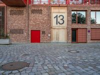 European Residential Courtyard: Cobblestone Streets in the City