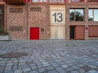 European Residential Courtyard: Cobblestone Streets in the City