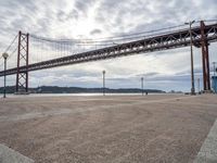 European Road: Asphalt Bridge Over the Water