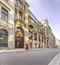 European Road with Brick Facades in Urban Landscape 001