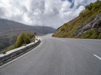 European Road Landscape: Under the Clouds