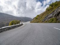 European Road Landscape: Under the Clouds