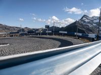 European Road: Switchback Curve Through the Mountains