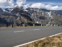 European Scenic Asphalt Road Through Majestic Mountains