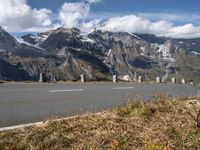 European Scenic Asphalt Road Through Majestic Mountains