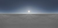 a skier is jumping across a large ice rink to ski under the sun - covered clouds