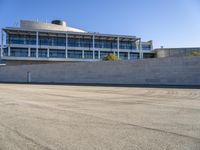 European Stadium under a Clear Sky