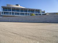 European Stadium under a Clear Sky