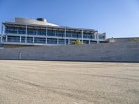 European Stadium under a Clear Sky