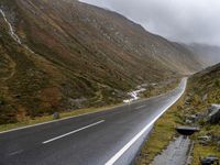 European Terrain: Gloomy Landscape Under a Grey Sky