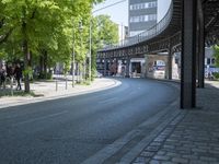 A European Urban Road: Asphalt Bridge in Berlin