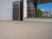 European Urban Space with Clear Sky and Concrete