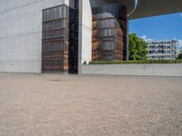 European Urban Space with Clear Sky and Concrete