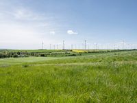 European Windmill Amidst Lush Green Landscape