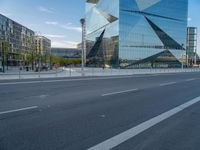 Financial District Berlin City with Glass Walls