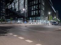 Night in Berlin's Financial District