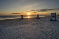 Florida Beach Sunrise: Sunlight Glistening on the Sand