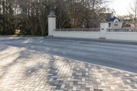 Florida Suburban Residential Road with Houses 001