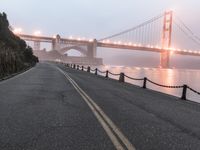 Foggy Dawn on San Francisco Straight Road 001