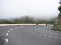 Foggy Landscape of Tenerife Mountains 001