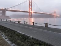 Foggy Morning at the Golden Gate Bridge in San Francisco