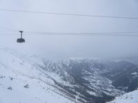 Foggy Winter Landscape in the Alps, France