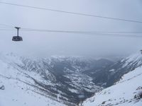 Foggy Winter Landscape in the Alps, France