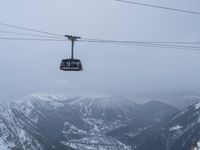 Foggy Winter Landscape in the Alps, France