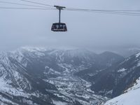 Foggy Winter Landscape in the Alps, France