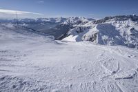 France Alps Mountain Range Winter View 001