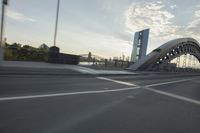Frankfurt Architecture: Bridge in Motion Blur