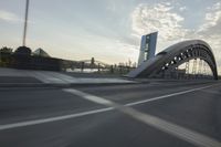 Frankfurt Architecture: Bridge in Motion Blur